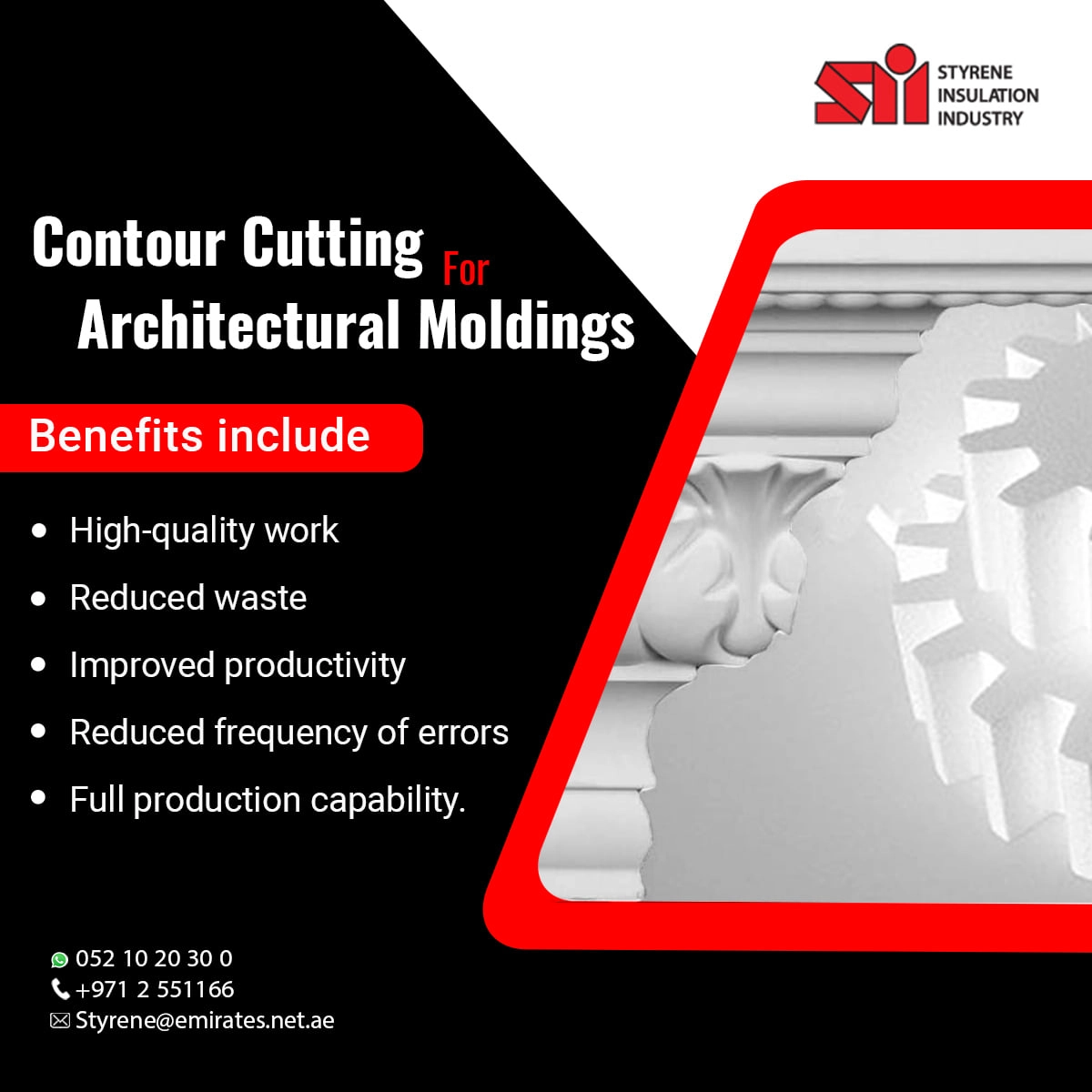 Polystyrene Benefits Can Be Used in Architectural Moldings